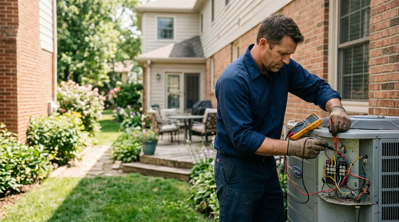 HVAC technician working near Calhan, CO